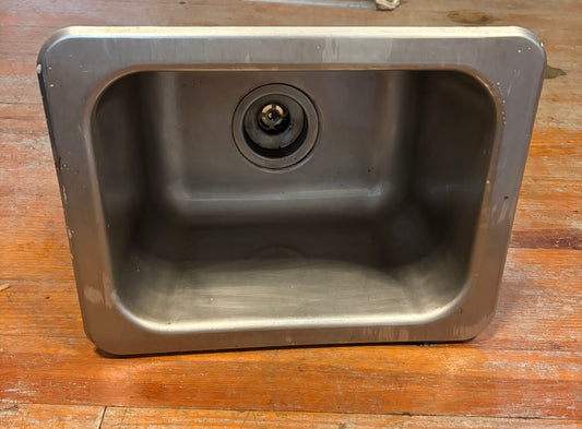 Polar Stainless Steel Sink drop in 17x13" OD
