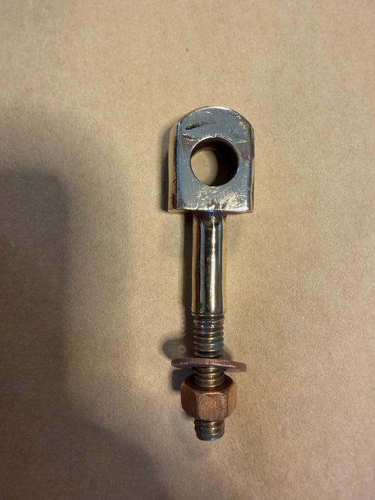 Bronze Through Bolt Rudder Gudgeon 3/8" Diameter For Pintle - With Nut