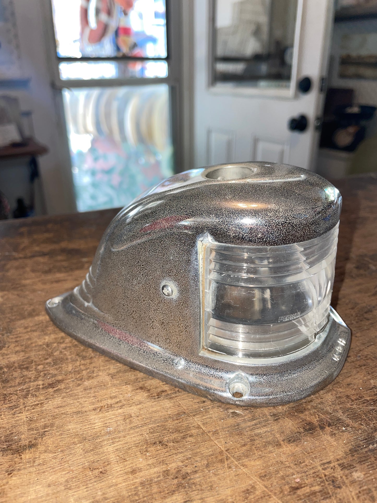 Perko Deck Mount Navigation Light - NEEDS NEW LENS