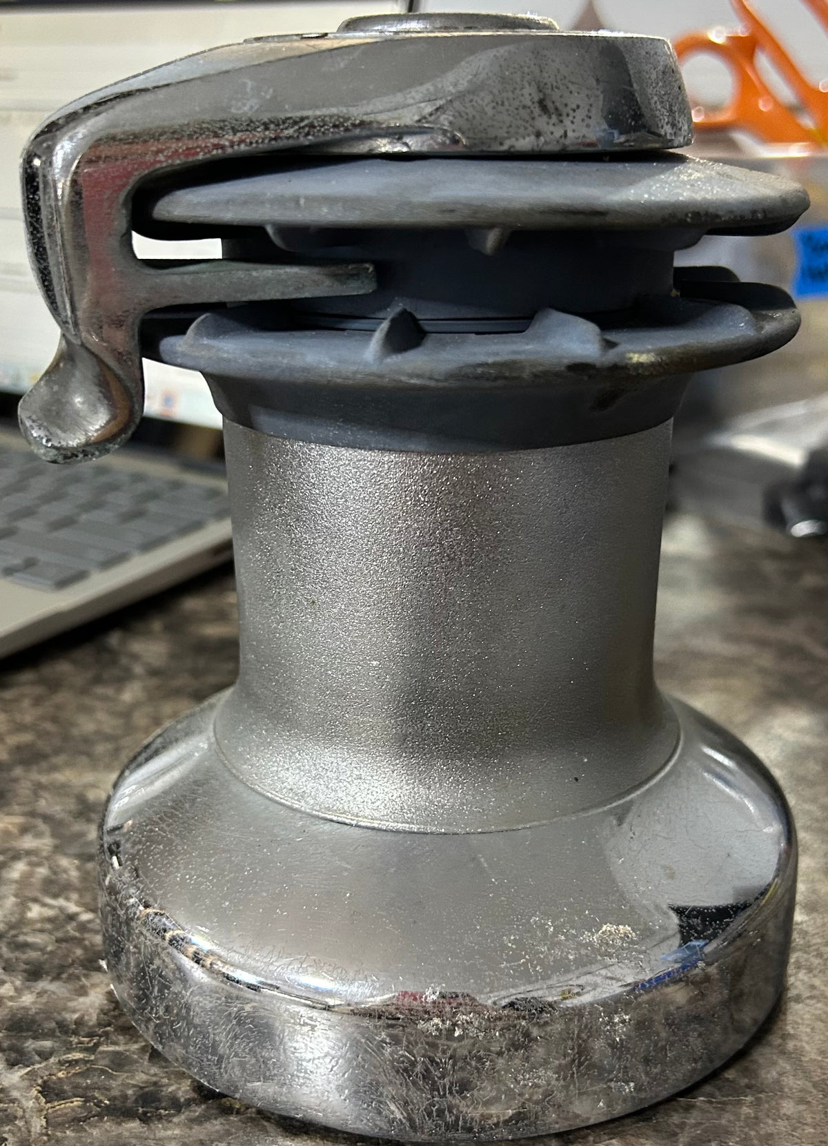 Barlow 23 Self Tailing Single Speed Winch -Chromed