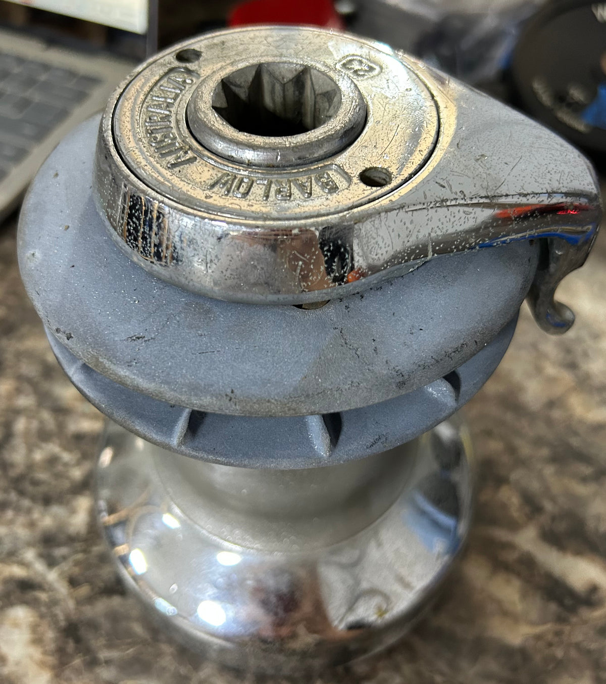 Barlow 23 Self Tailing Single Speed Winch -Chromed