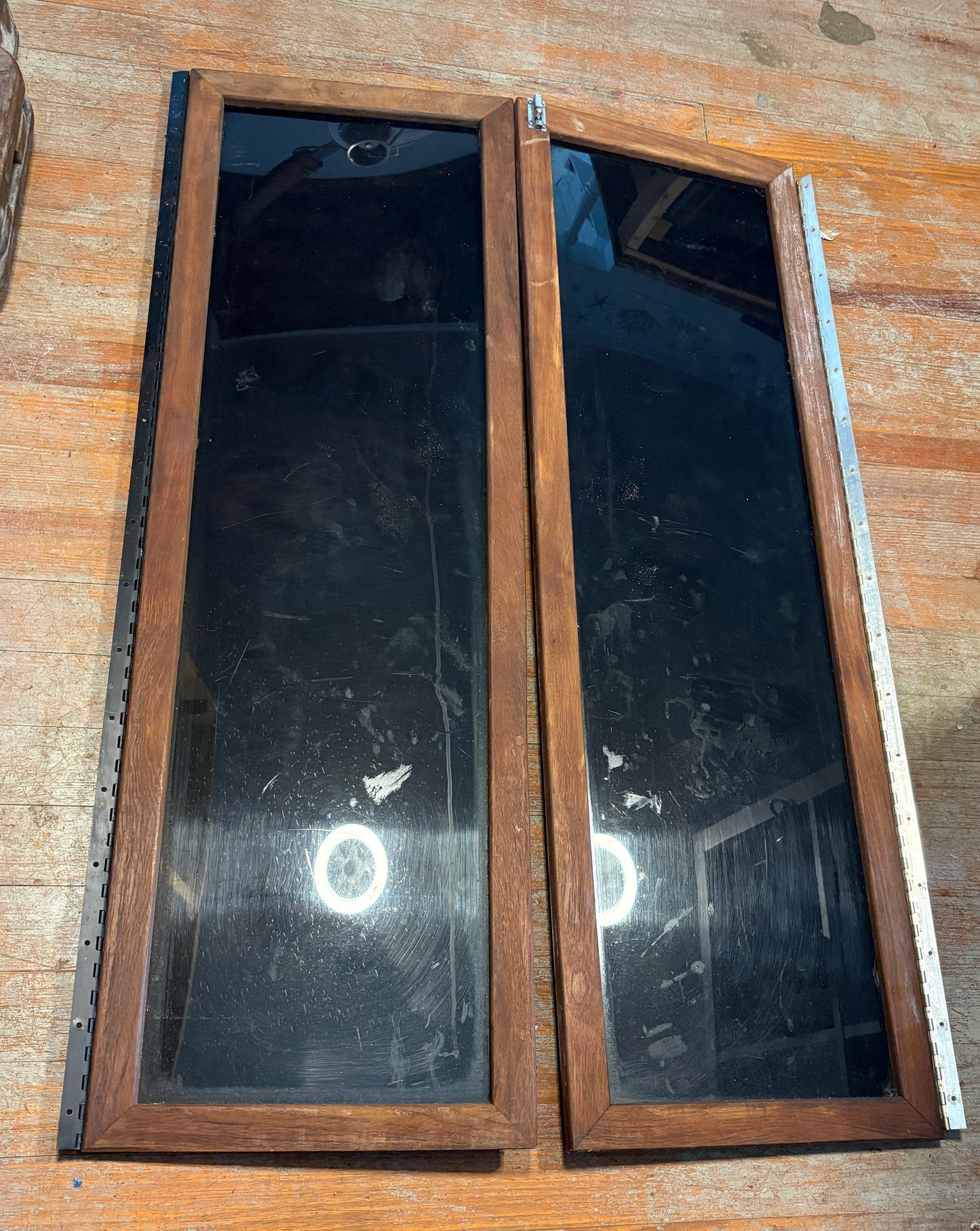 Teak Pair of Doors from Custom 32' 52x33" -- #71