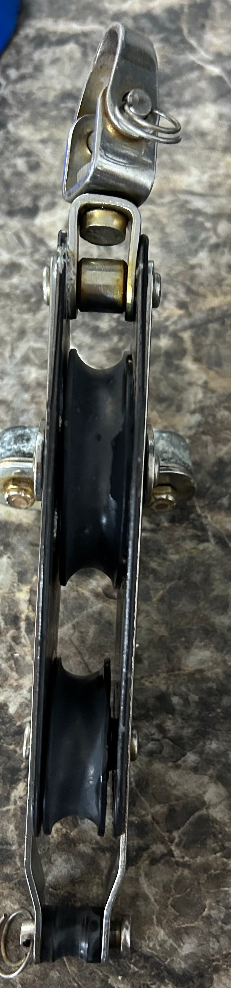 Garhauer Fiddle Block with Cam cleat and Becket 1/2" line