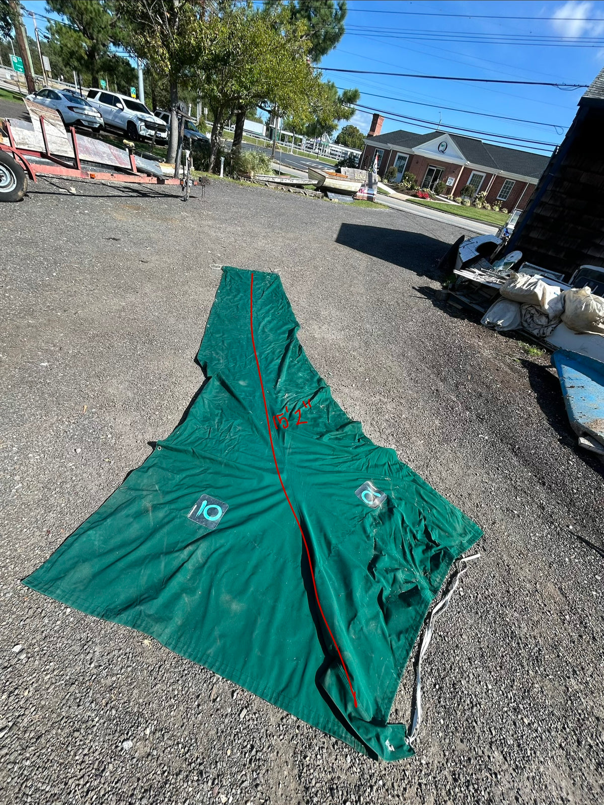 15'2" Quantum Sails Green Main Sail Cover
