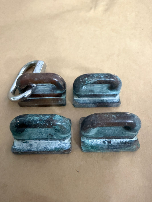 LOT OF 4 Solid Bronze 15/16" Sail Slide