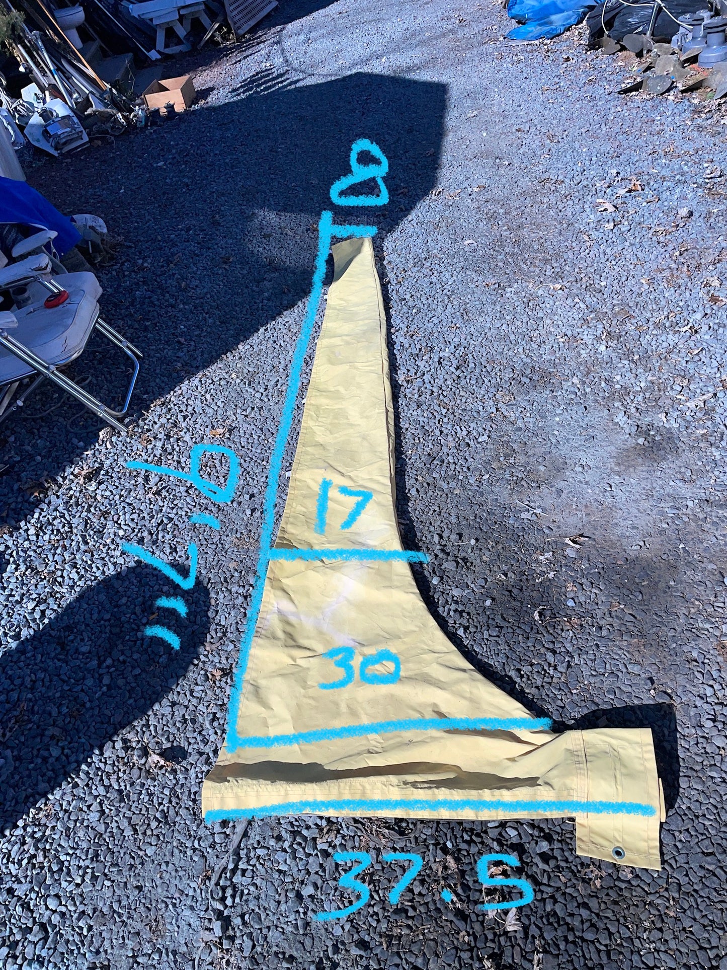 9’7” Yellow Weather Performance Mainsail Cover