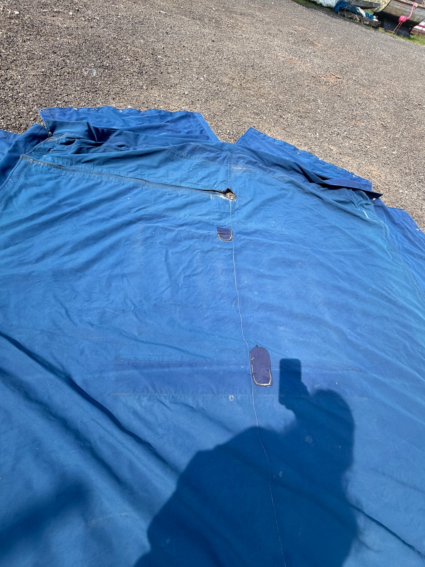 Large Bimini / Canvas Cover - 148" Total Length x 85" Bimini Width