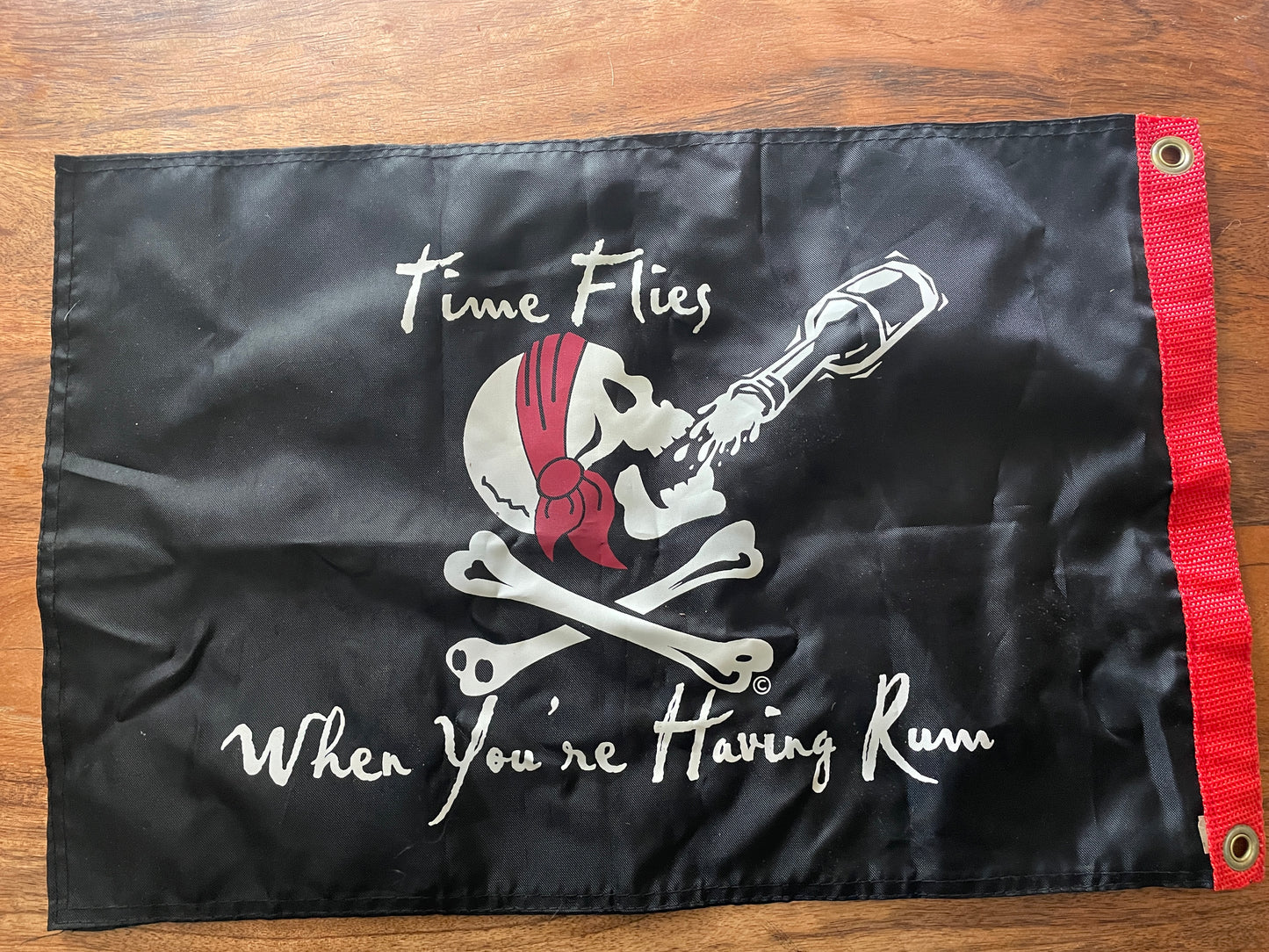 12” x 18” “Time Flies When you’re Having Rum” Flag