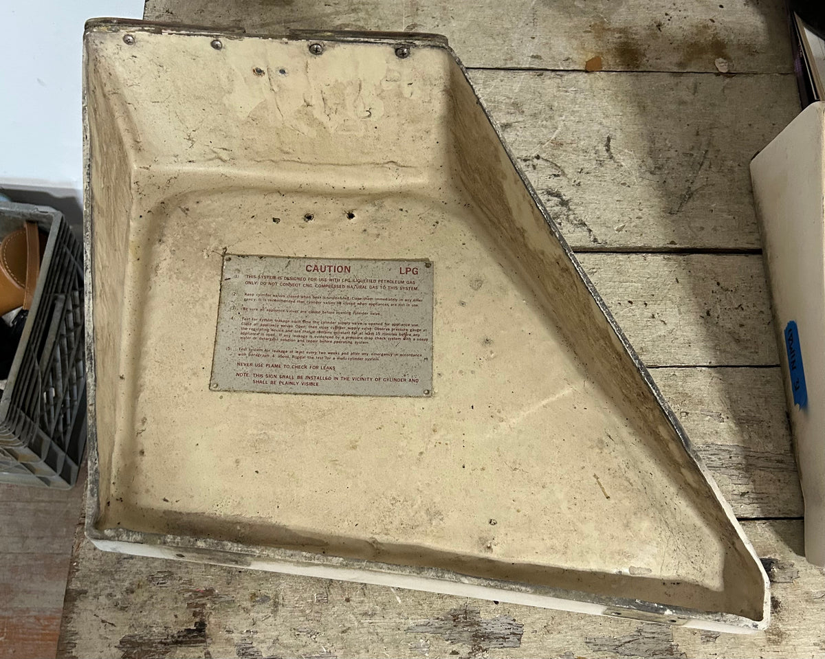 LPG Fiberglass Storage Locker Lid 16 7/8" x 14" x 12" (left side)