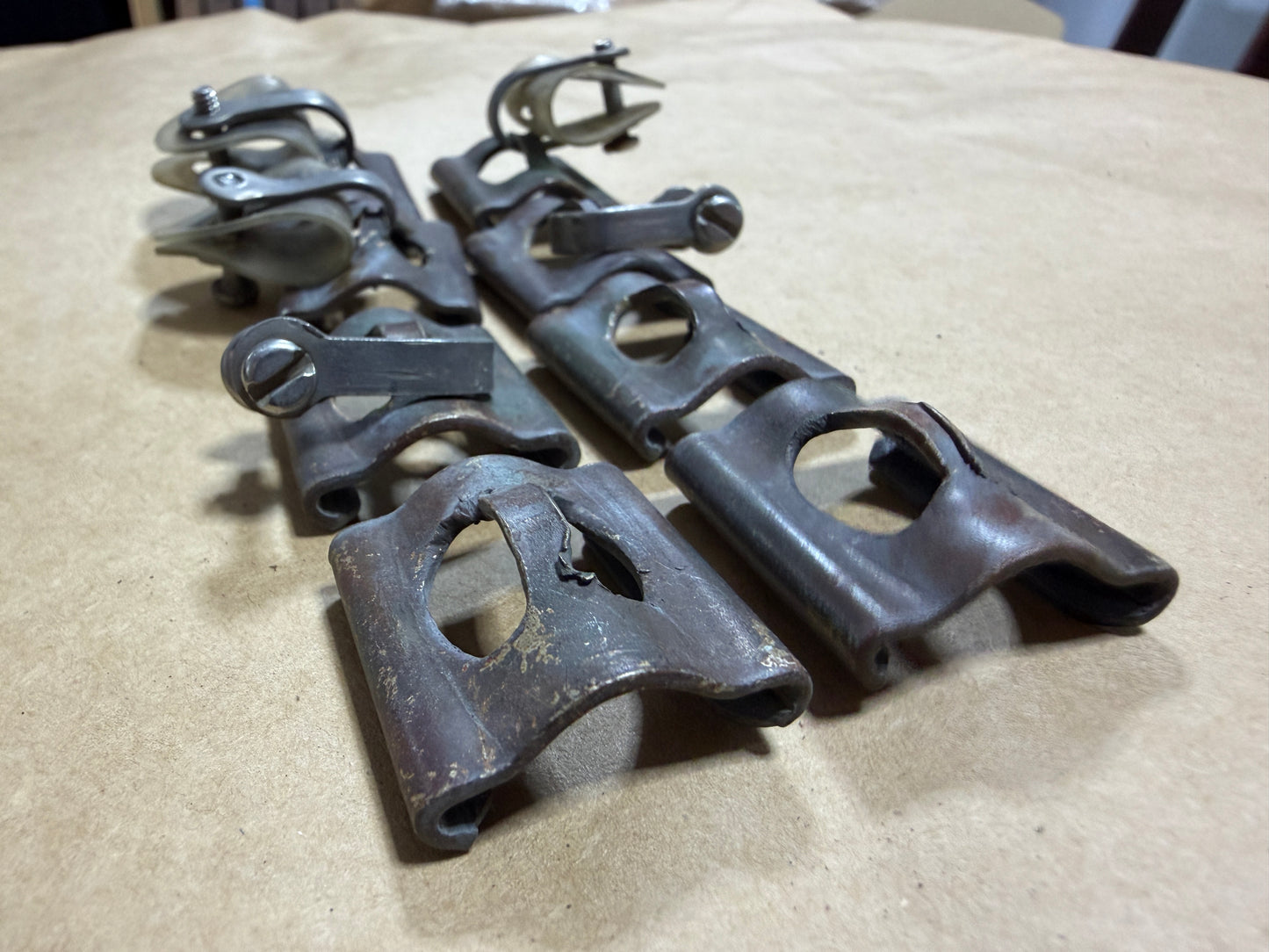 LOT OF 8 - 7/8" Bronze Sail Slides