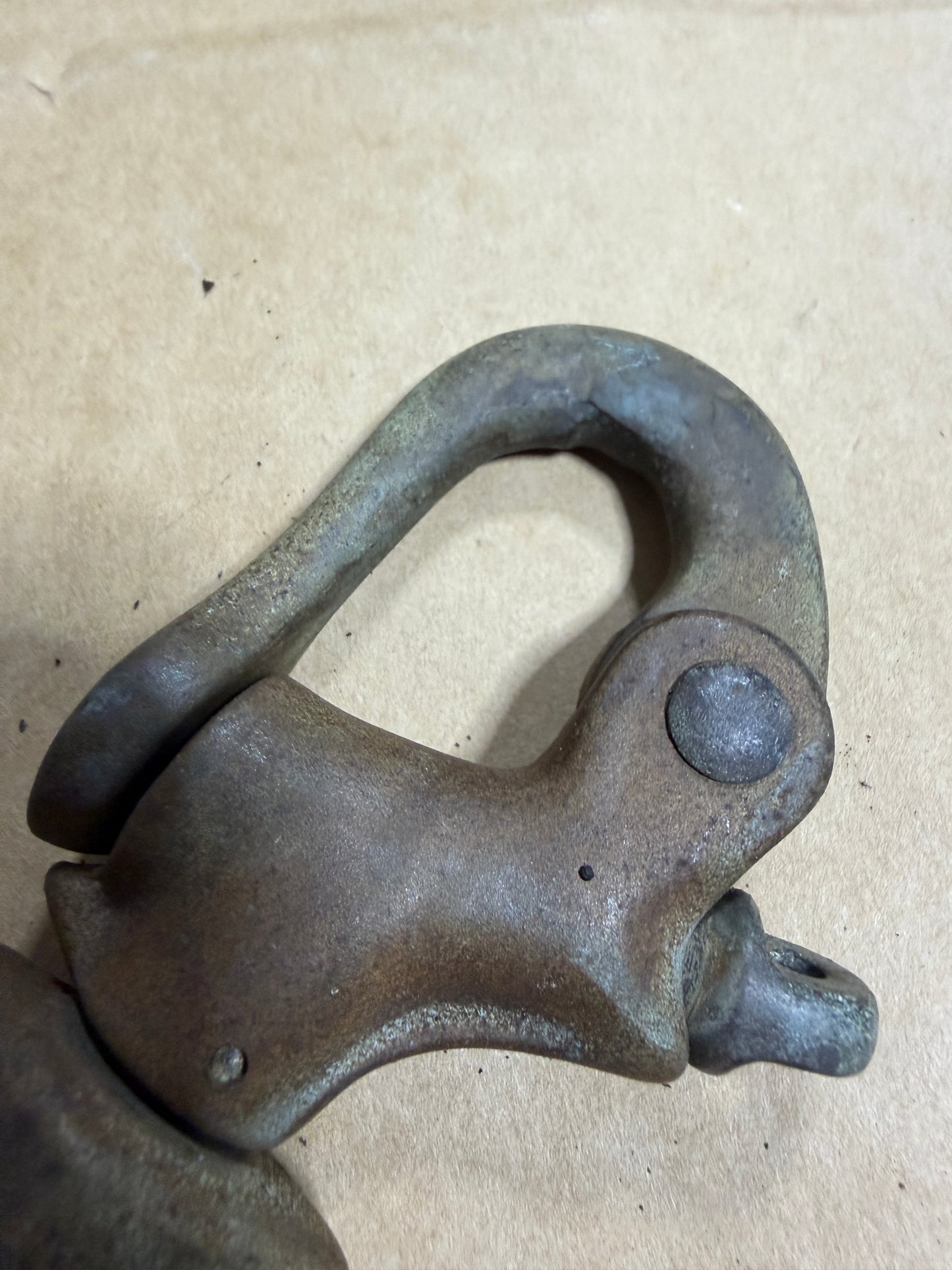 Large Bronze Swivel Bail Shackle - 3/4" x 7/8" Bail