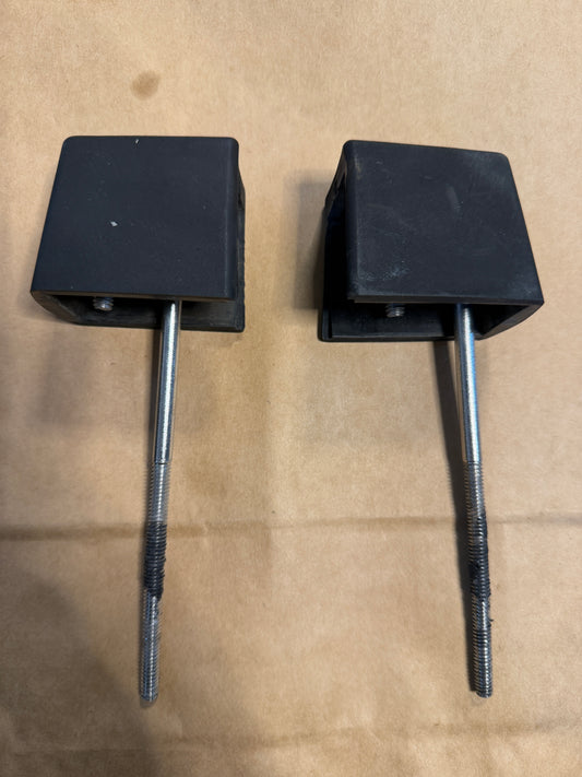 PAIR 1” Harken Rubber Track Ends With Hardware
