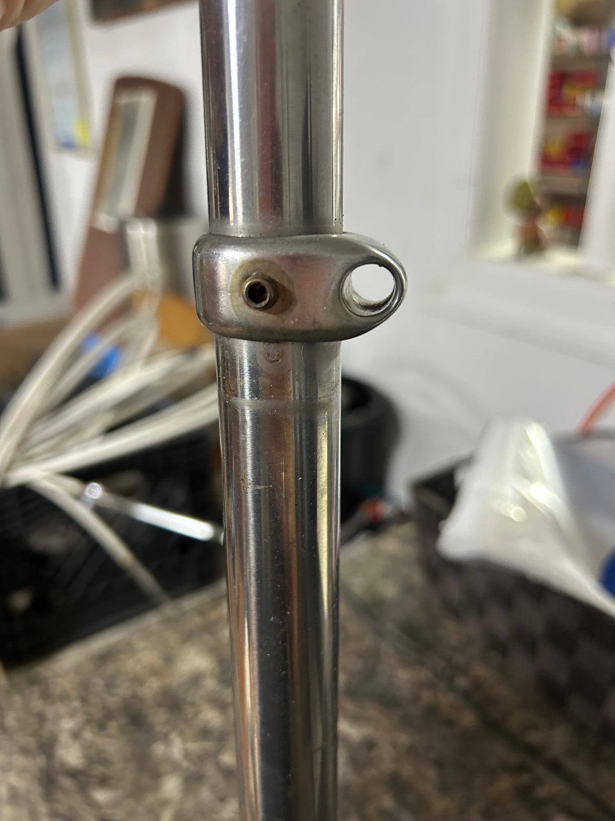 25" Stainless Steel Stanchion and base