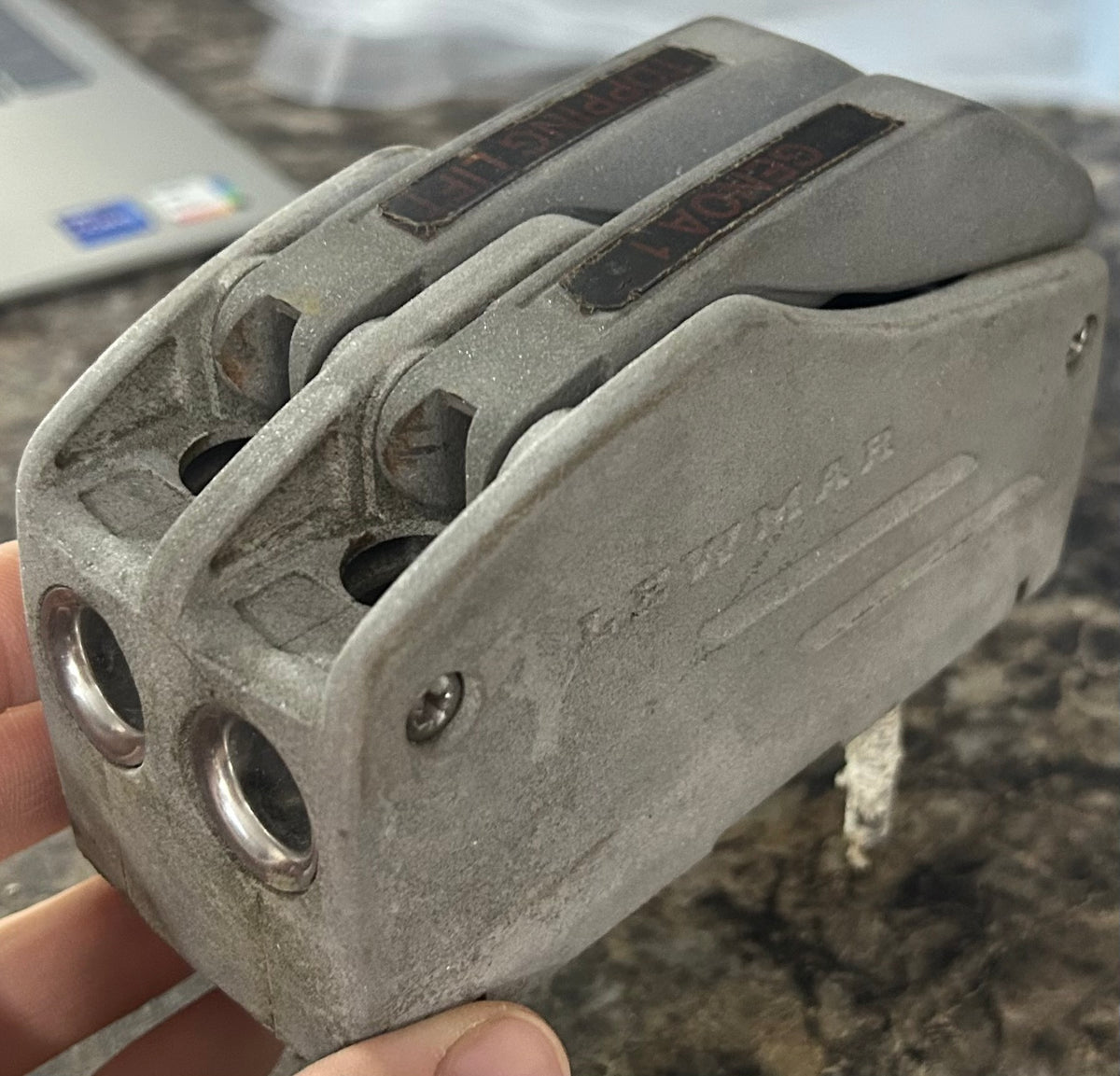 Lewmar Double Rope Clutch 1/2" line max