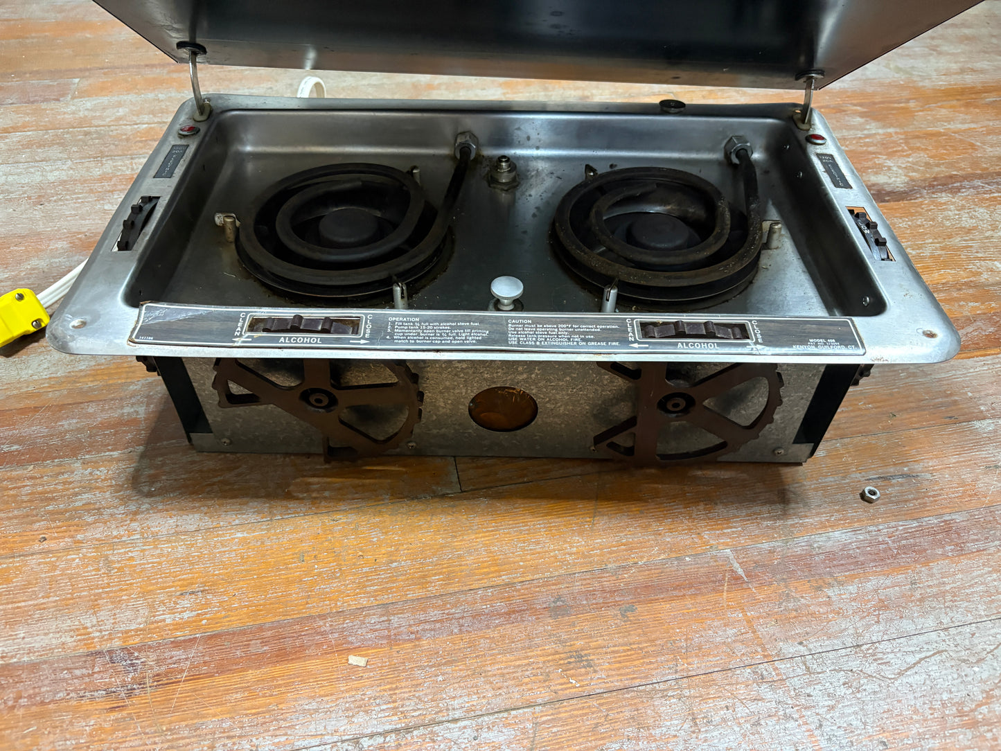 Kenyon Double Burner alcohol electric stove Model 406 For 120V AC