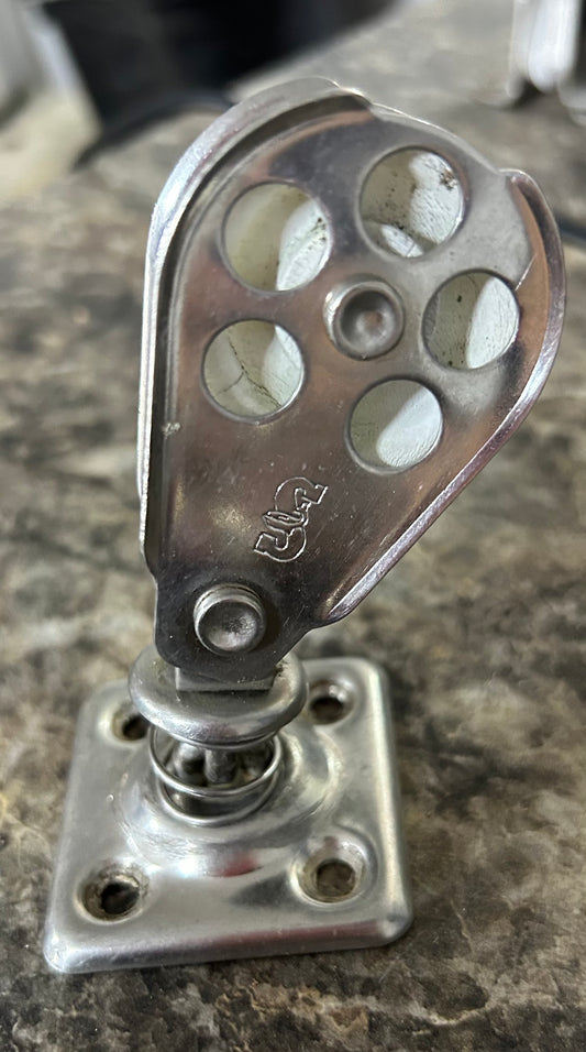 Schaefer Spring block on square pad eye - 3 1/2" tall