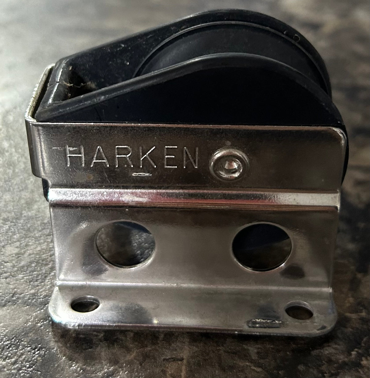 Harken 1 3/8” Sheave Single Raised Cheek Block- 3/8” Line