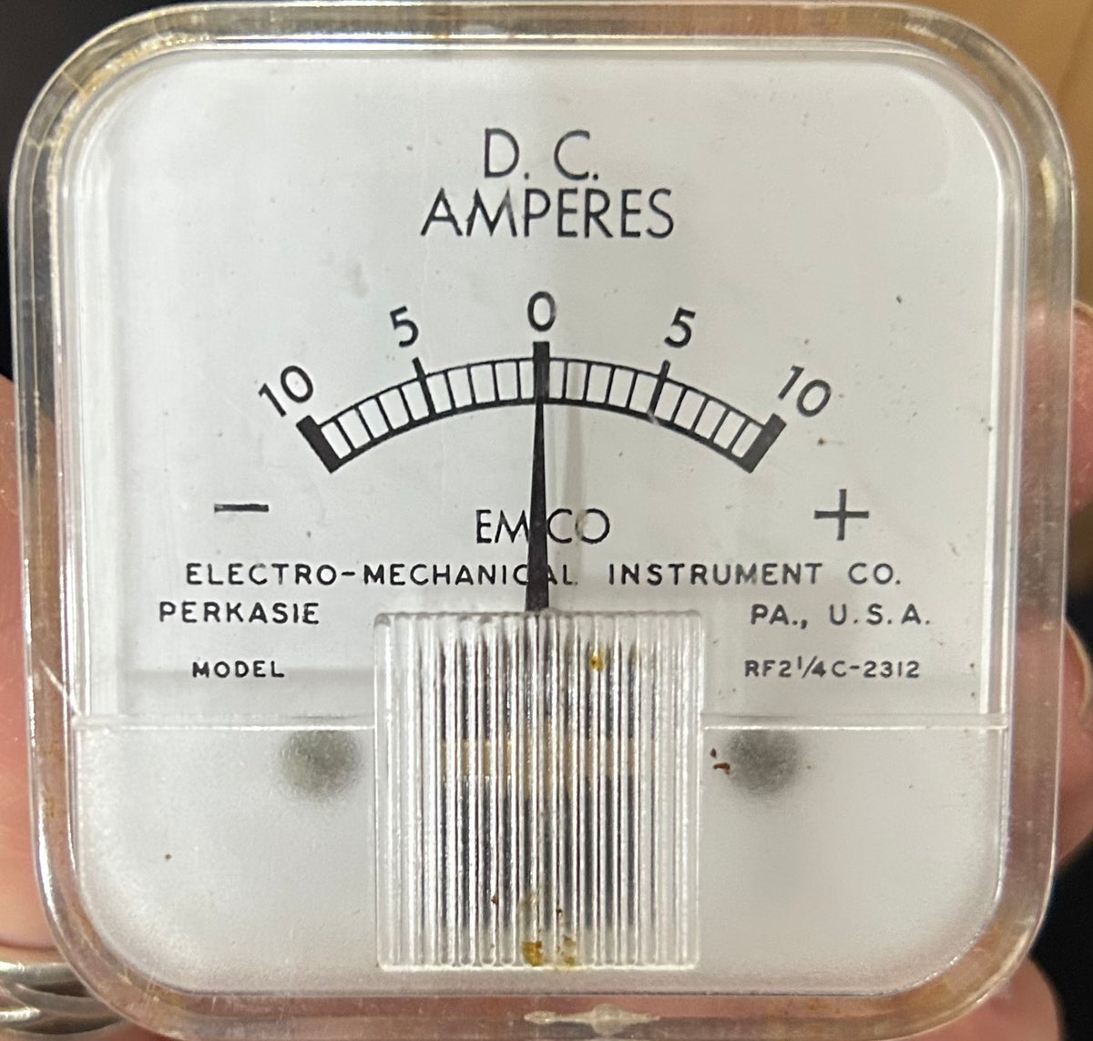 EMICO Hi-Tork D.C. Amperes Panel Meter