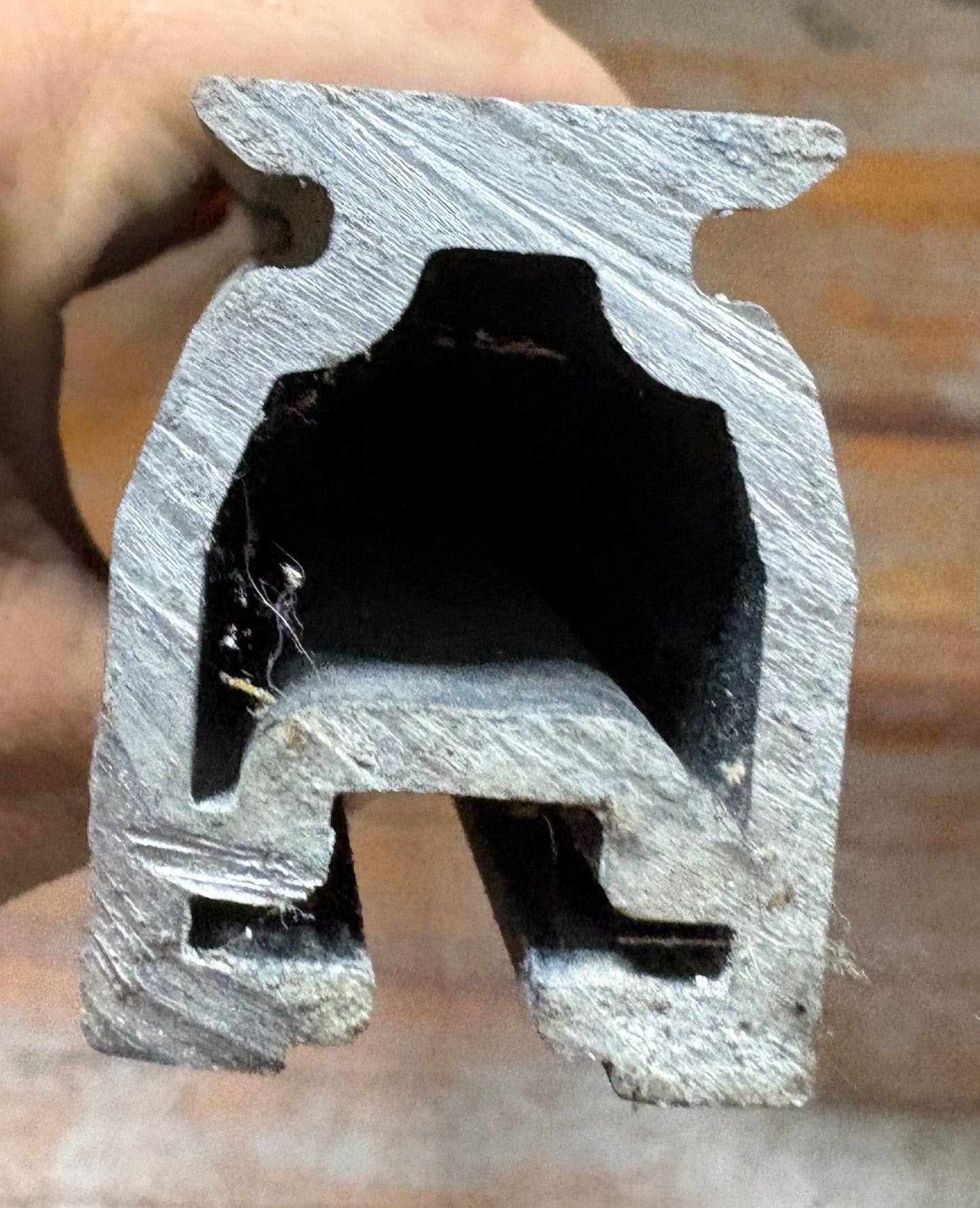 Black Aluminum Traveler / Track off of a J29 56" long 1" Track