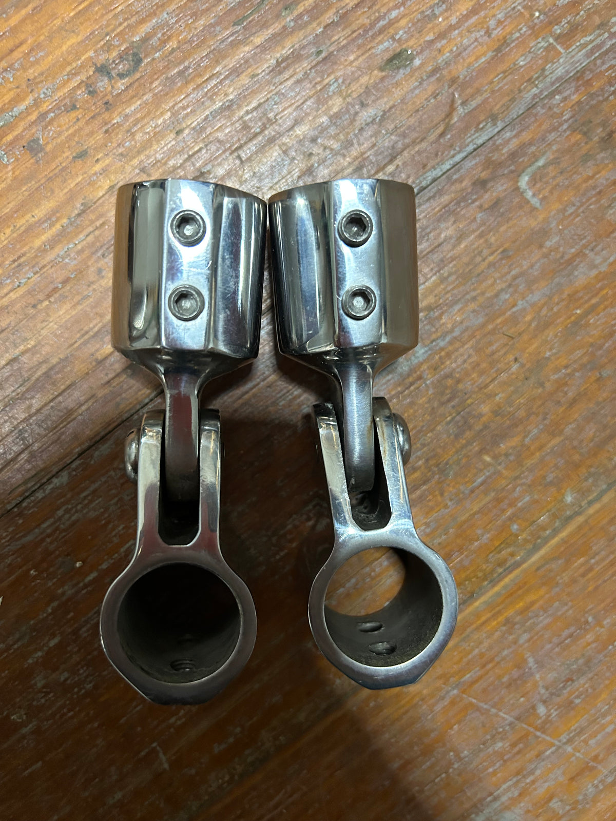 PAIR External Eye End With Bimini Jaw Slide - 7/8" Tube Fitting