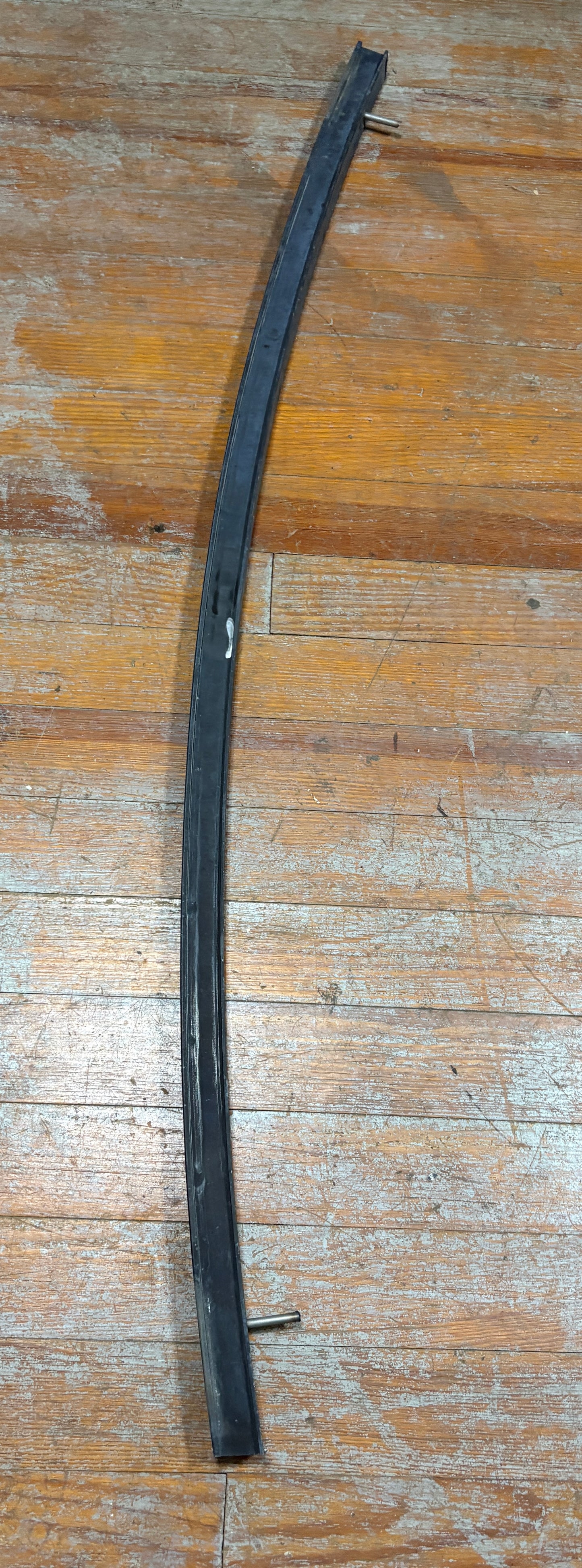 Black Aluminum Bowed Track 53" long 1 1/4" Track