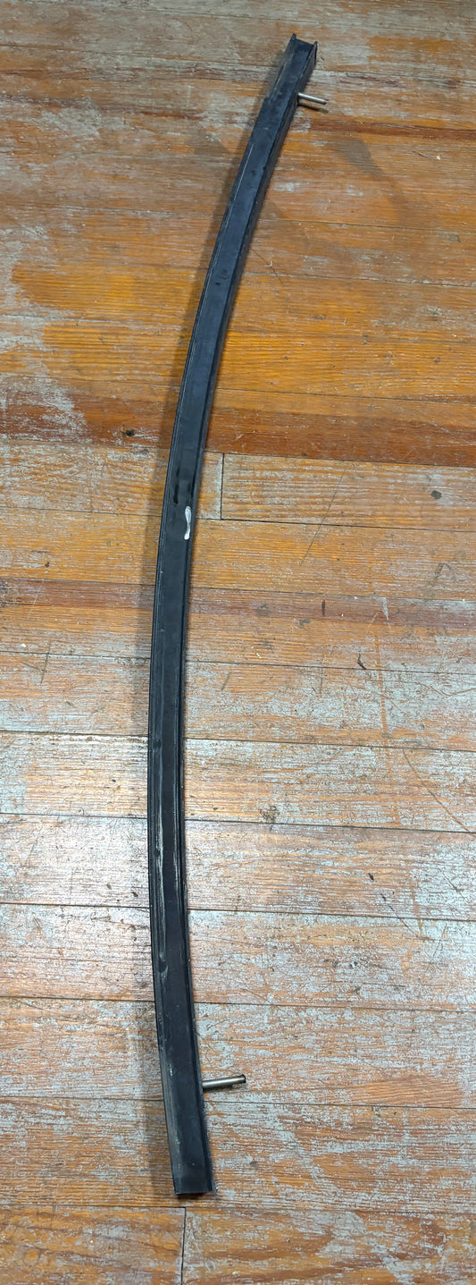 Black Aluminum Bowed Track 53" long 1 1/4" Track