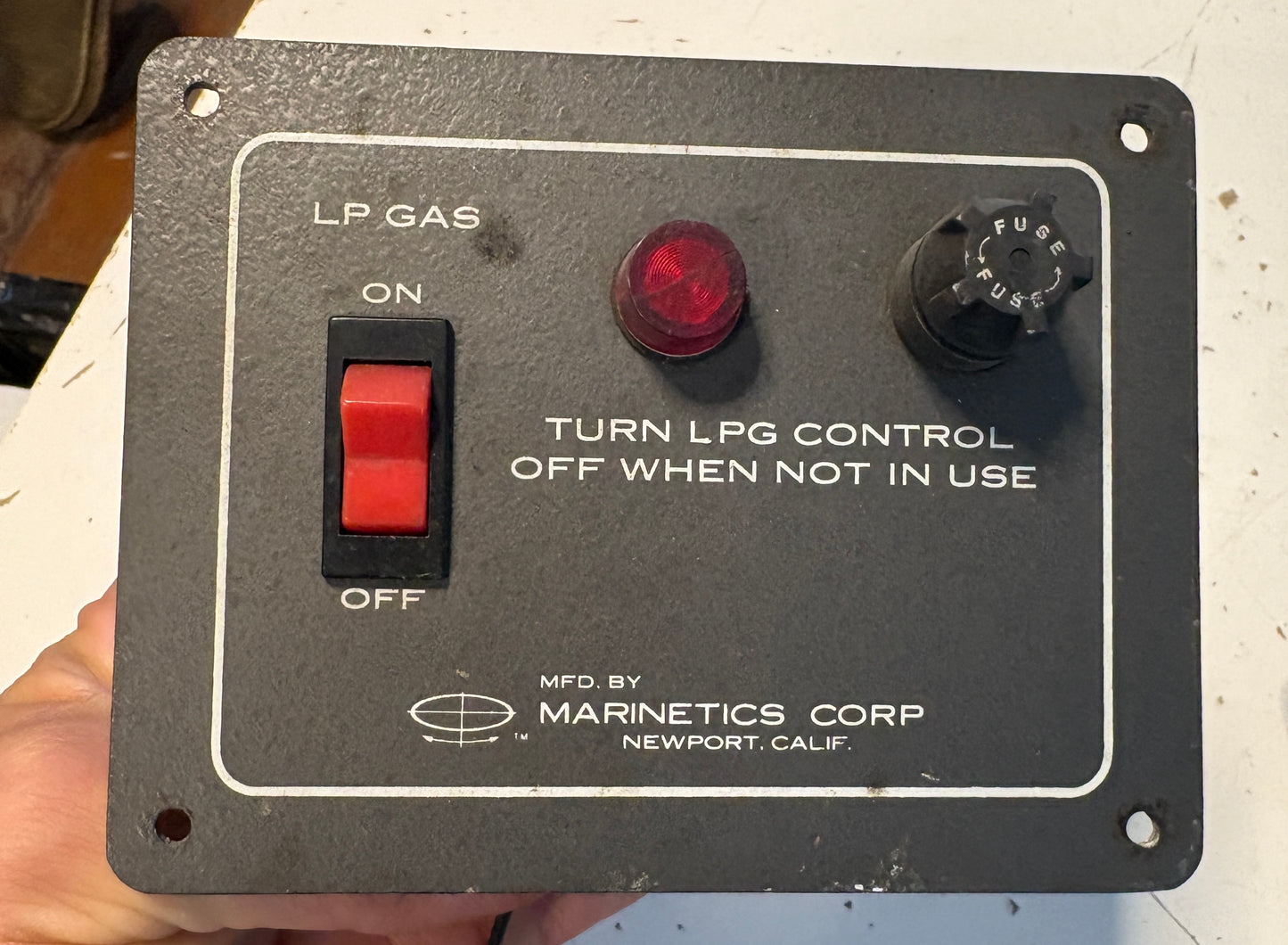 Marinetics Corps LP Gas Control - MODEL 580