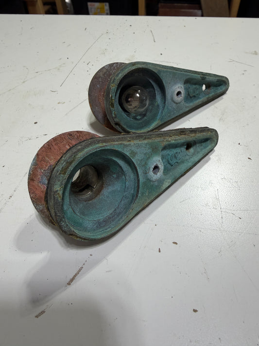 Vintage Wilcox Crittenden Navigation Light Bases - Alden Priscilla