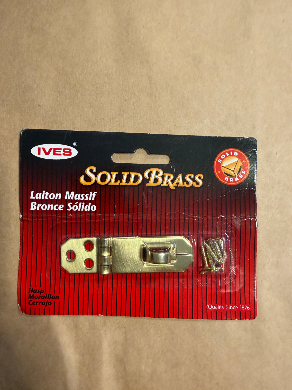 IVES Solid Brass Hasp - NEW