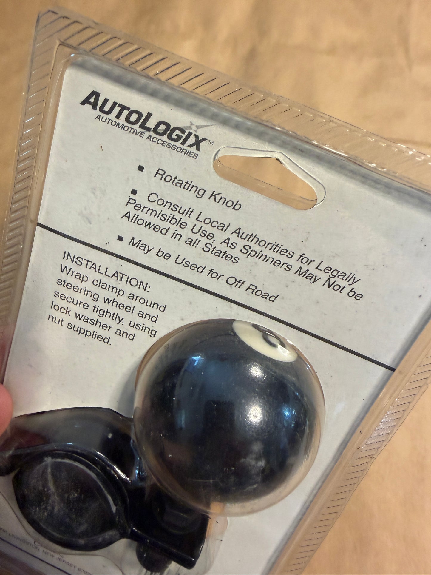 8 Ball Steering Wheel Spinner - New