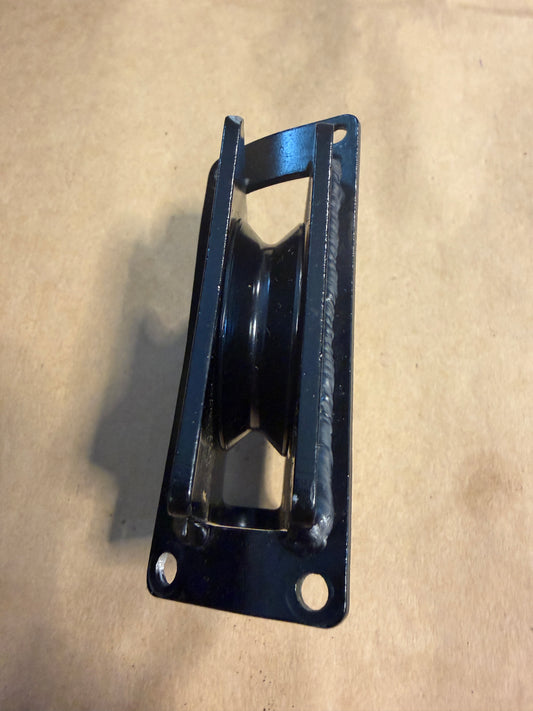 Wire / Rope Angled Guide Exit Block - 1 3/4" Diameter Sheave - 1/8" Wire - 1/4" Line