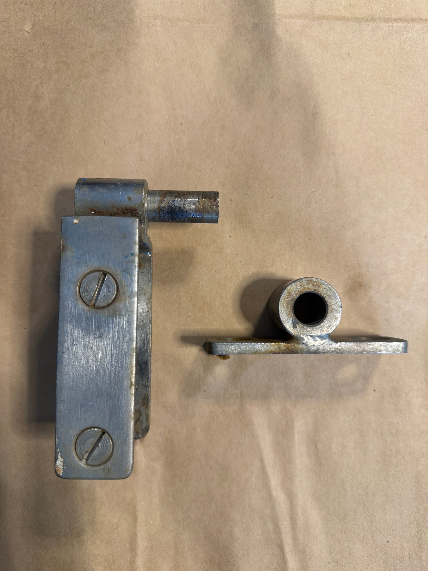 Heavy Duty Stainless Steel Pintle And Gudgeon - 5/8" Diameter Pin x 4" Long Gudgeon
