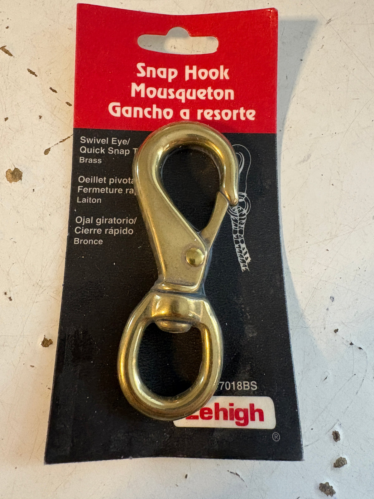 Lehigh Snap Hook #7018BS NEW Brass