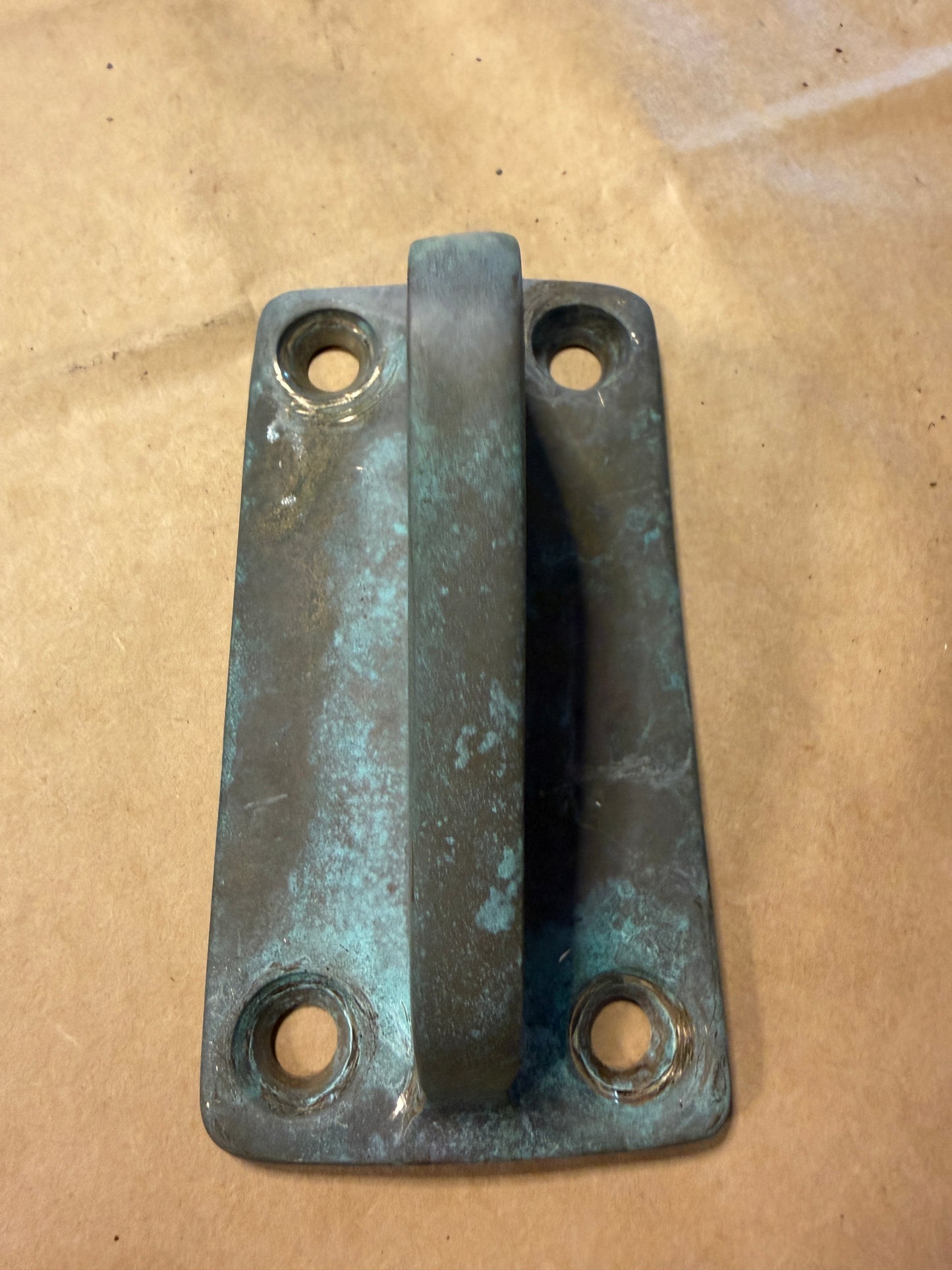 Bronze Chain Plate - 1/2" Pin Fitting - 5" x 2 5/8" Base