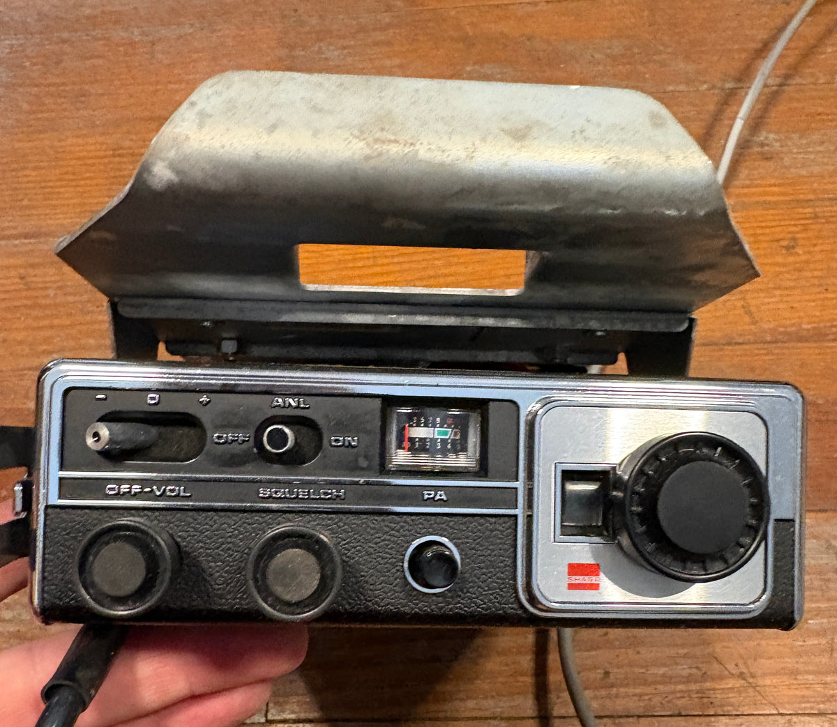 Vintage Sharp CB Radio Model CB-500UB with Microphone and Mounting Bracket.