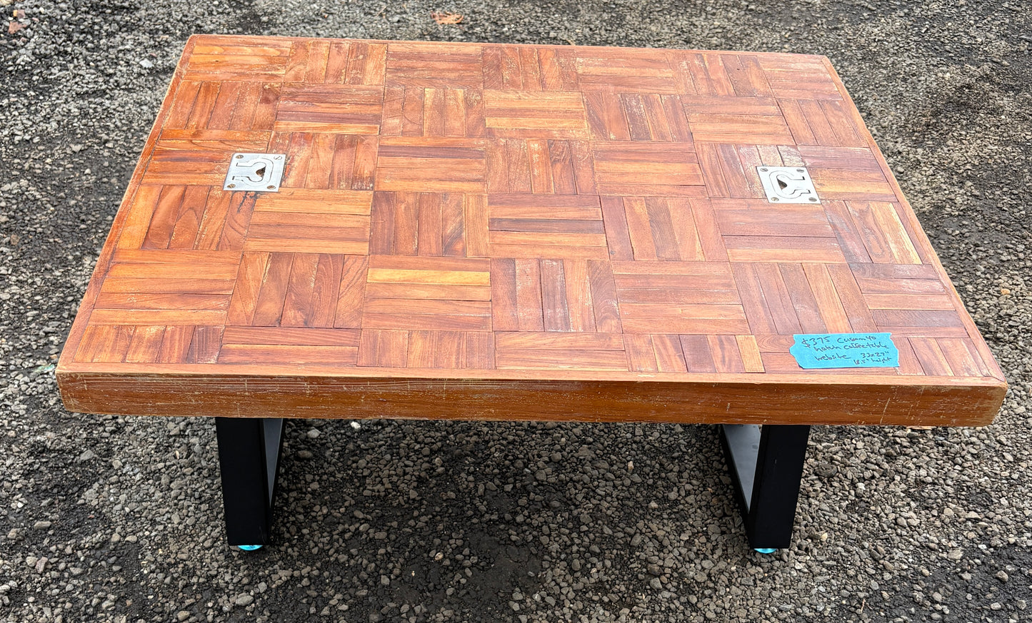 Beautiful Hatch Coffee Table off of a Custom 40 33x27" 18.5" height