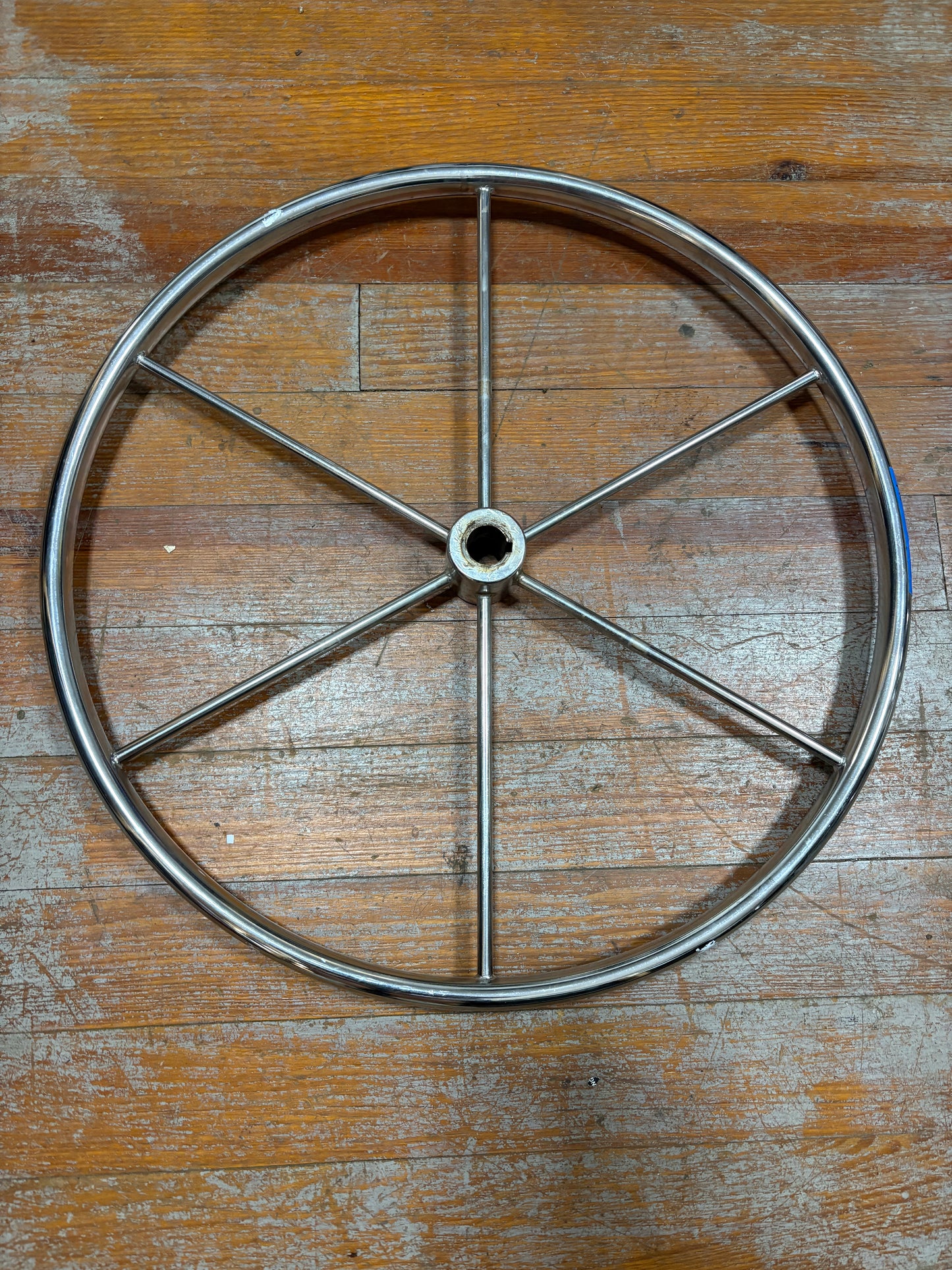 22" Stainless Steel Wheel With 1" Straight Keyed Shaft
