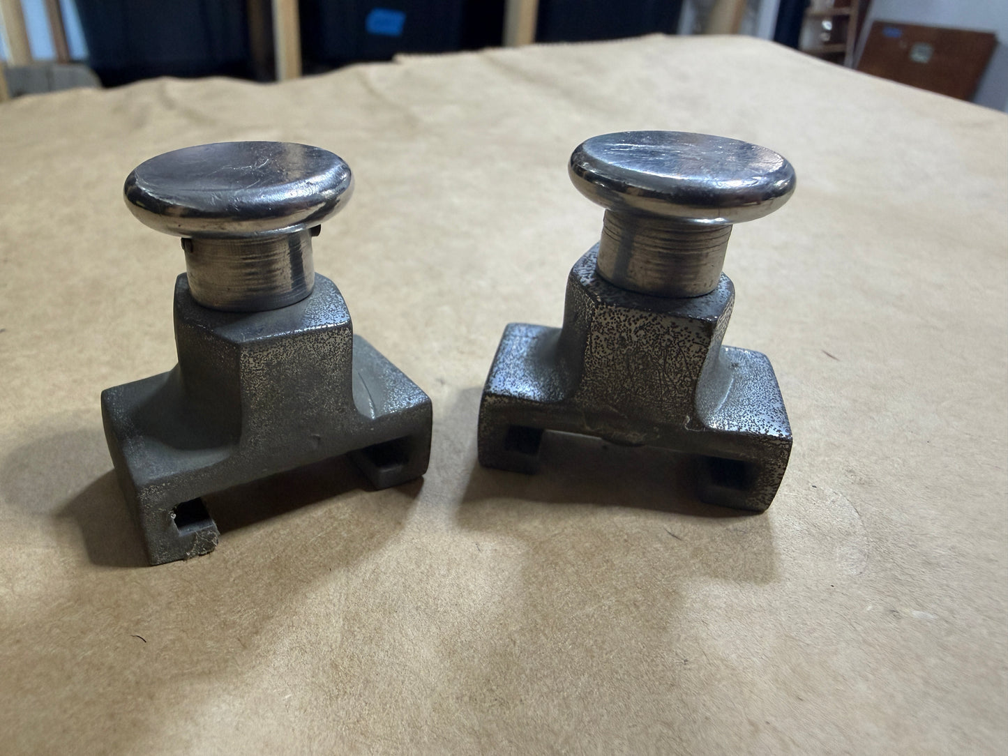 PAIR 1" Pull Top Bronzed Track Ends - Chromed Bronze RC Brand