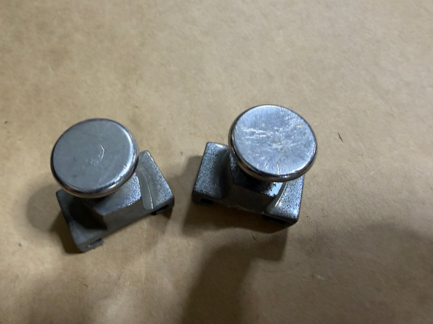 PAIR 1" Pull Top Bronzed Track Ends - Chromed Bronze RC Brand