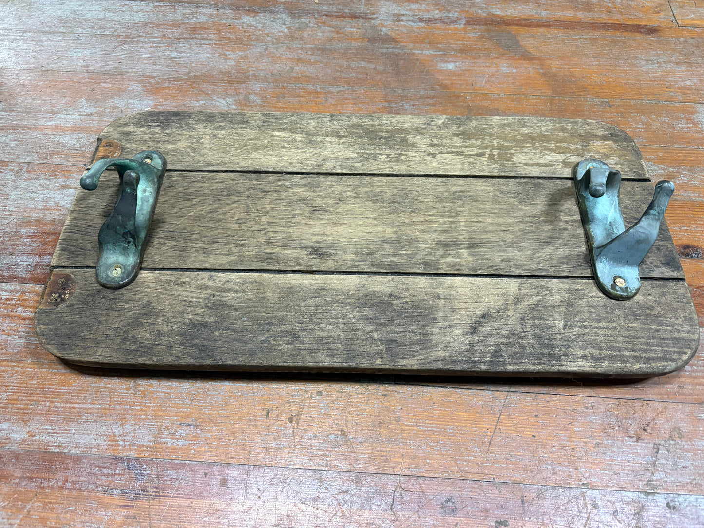 Boat Hatch Tray from Custom 32 and 7" Vintage Bronze Chock Cleats