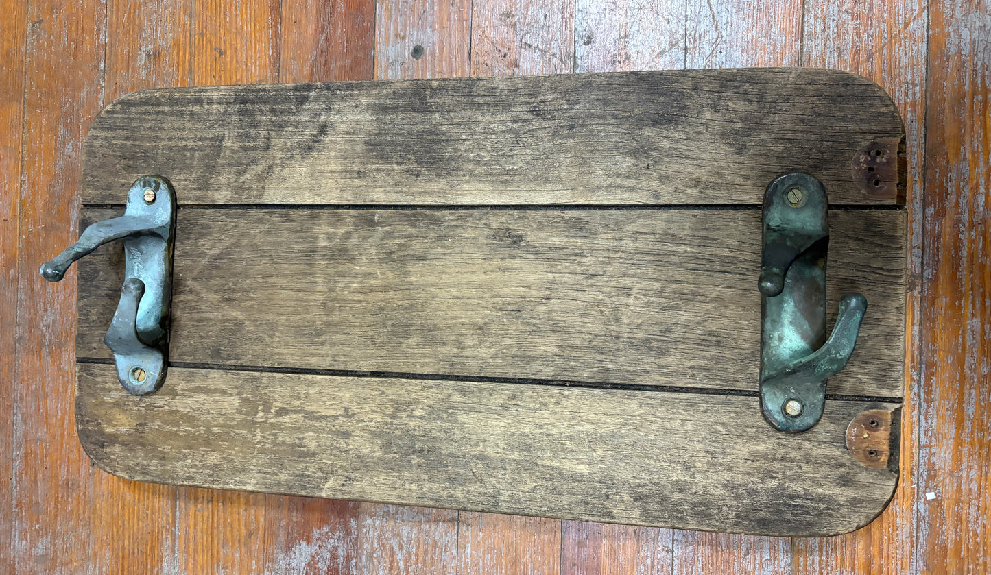 Boat Hatch Tray from Custom 32 and 7" Vintage Bronze Chock Cleats