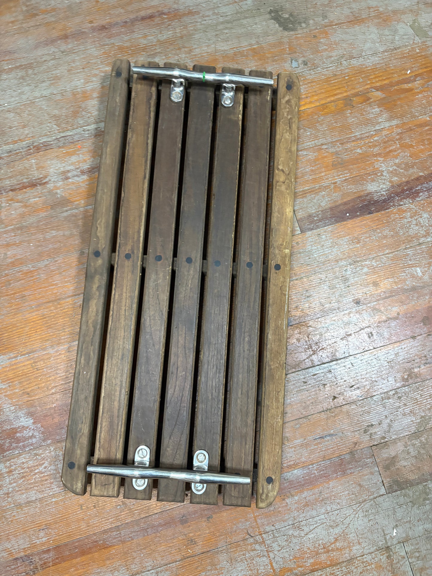 Large Teak Tray from Custom 32 deck and 10" Deck Cleats