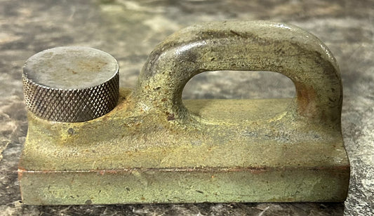 Chromed Bronze Track car with screw top - 1 1/4" track