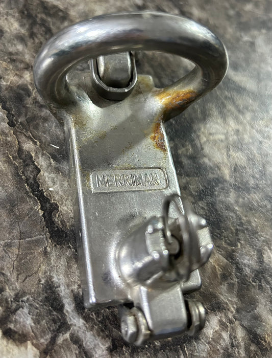 Merriman Stainless Spinnaker Car/Slide w/ spring top 1" Track