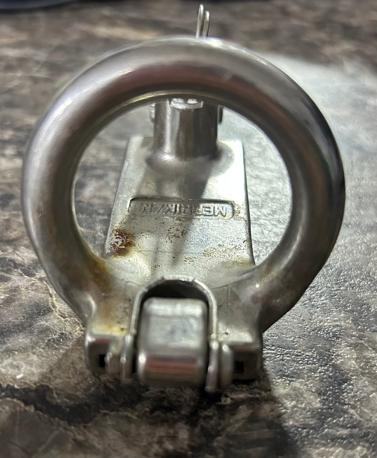 Merriman Stainless Spinnaker Car/Slide w/ spring top 1" Track