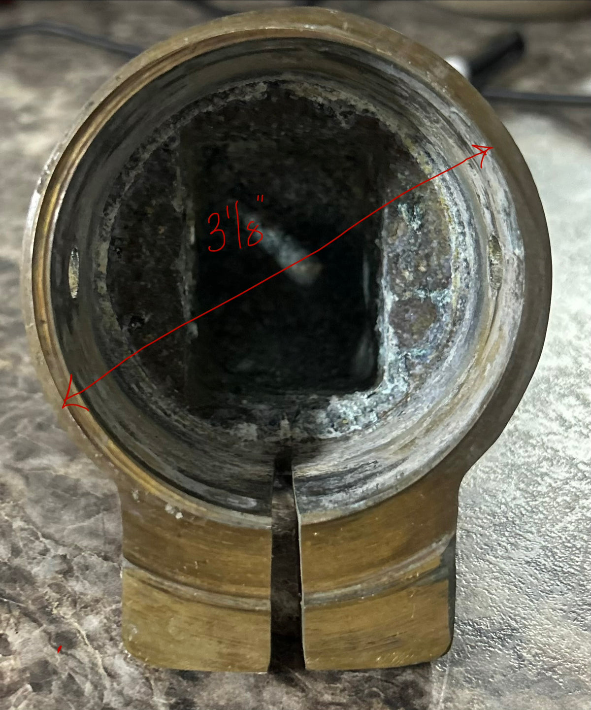 Bronze Rudder Cap – 4 3/8” Tall