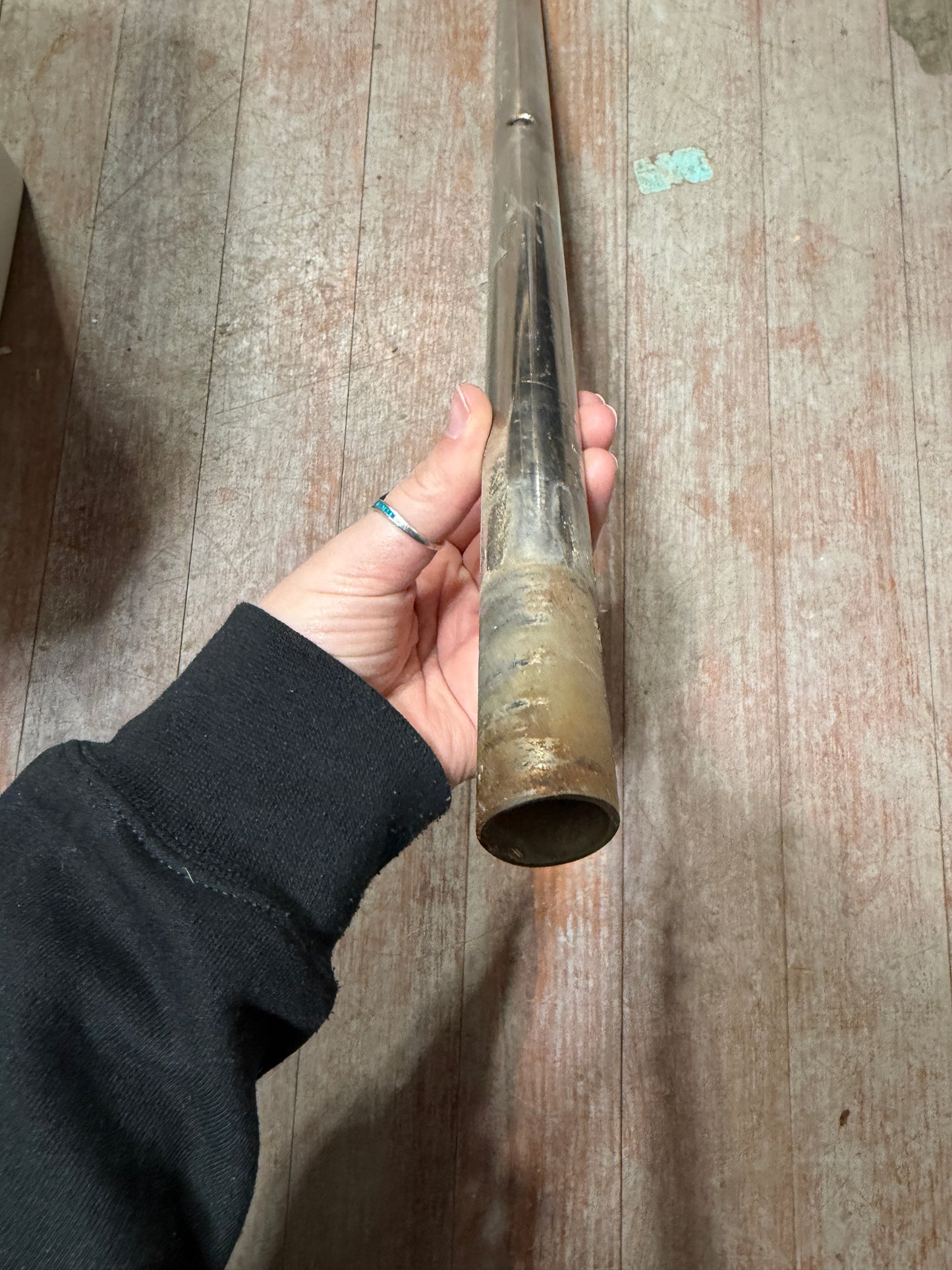 24 1/2" Long Double Lifeline Stanchion - NO BASE - Alden Priscilla 1971