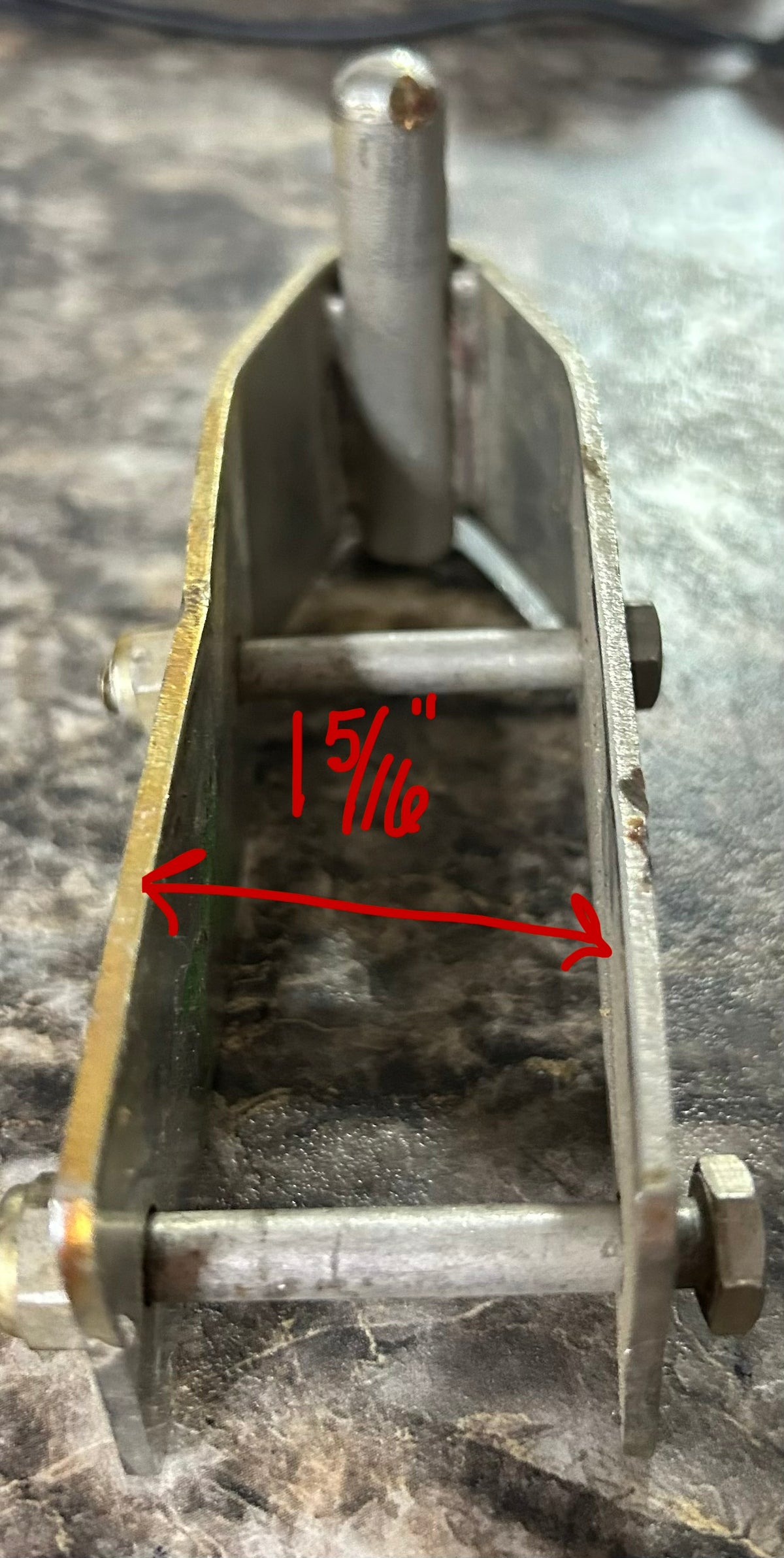 Stainless Steel Pintle Bracket 5 1/8” Tall x 1 5/16” Wide