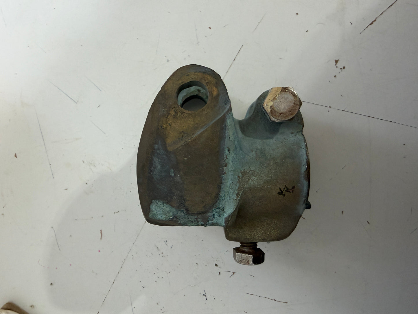 1 3/16" Keyed Post Bronze Rudder Tiller Cap - Alden Priscilla 1971