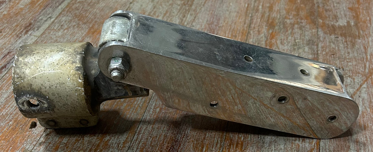 Aluminum Rudder Cap with Stainless Steel Tiller Strap